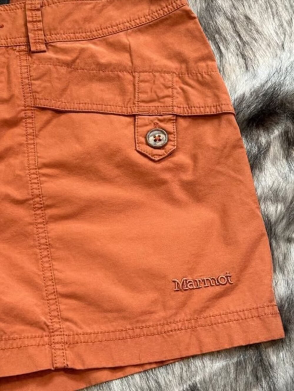 Women's Burnt Orange Hiking Shorts Size 8 Outdoor Casual Shorts